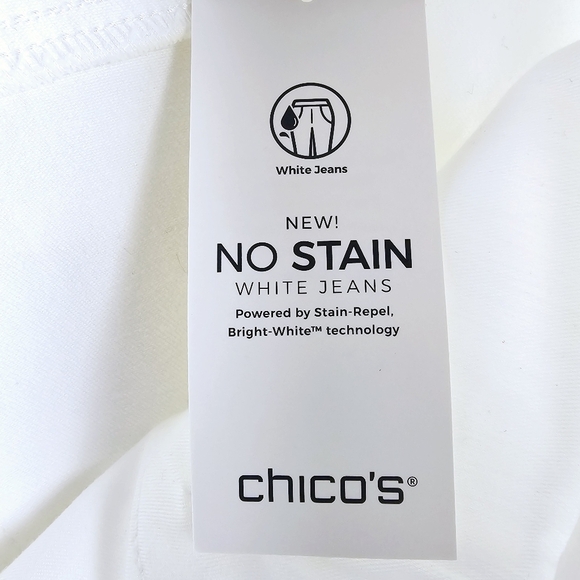 Chico's #570258018 So Slimming White Girlfriend Ankle Jeans NWT - Picture 7 of 16